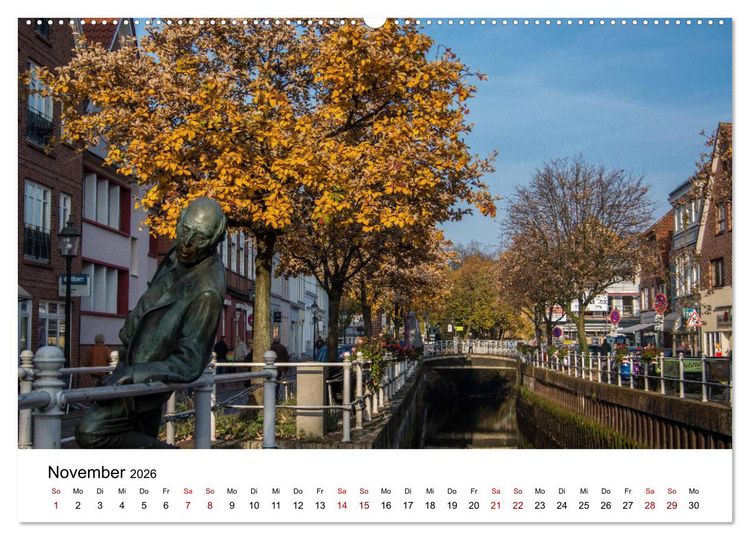 Produktbild: Buxtehude - Eine Perle in Niedersachsen (hochwertiger Premium Wandkalender 2026 DIN A2 quer), Kunstdruck in Hochglanz