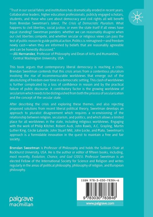 Produktbild: The Crisis of Democratic Pluralism
