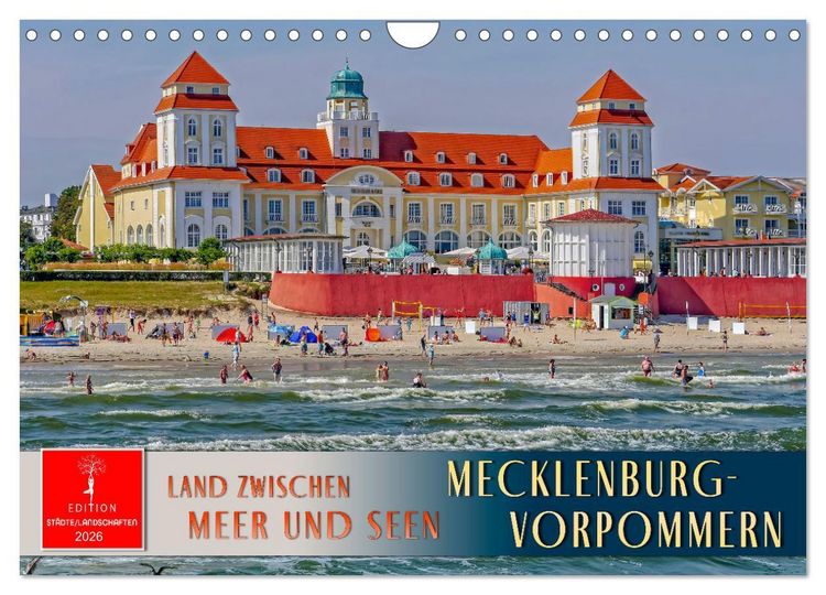 Produktbild: Mecklenburg-Vorpommern - Land zwischen Meer und Seen (Wandkalender 2026 DIN A4 quer), CALVENDO Monatskalender