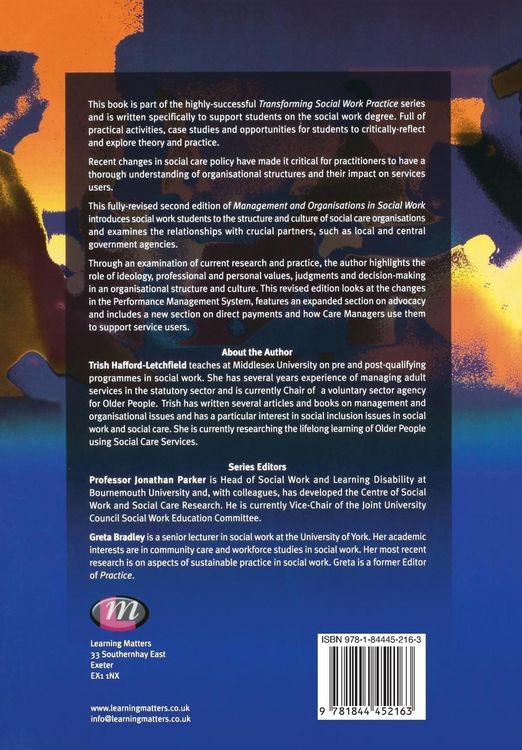 Produktbild: Management and Organisations in Social Work