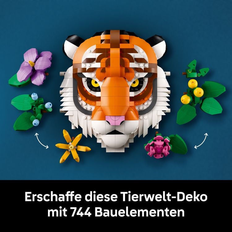 Produktbild: LEGO Art 31217 Fauna Collection - Tiger, Modellbau f&uuml;r Erwachsene