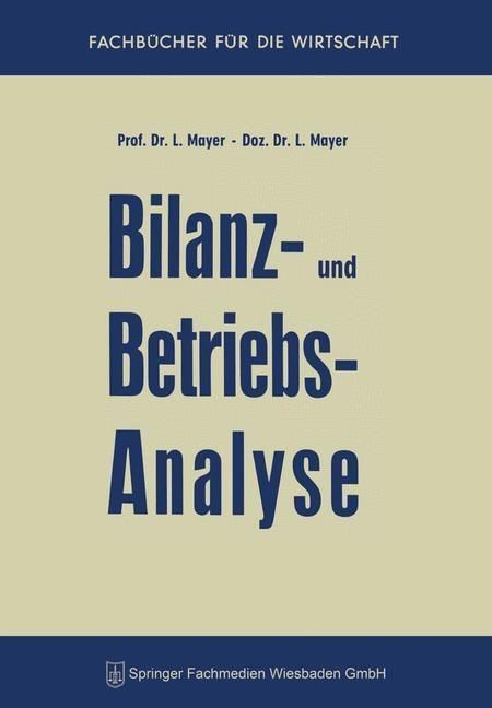 Produktbild: Bilanz- und Betriebsanalyse
