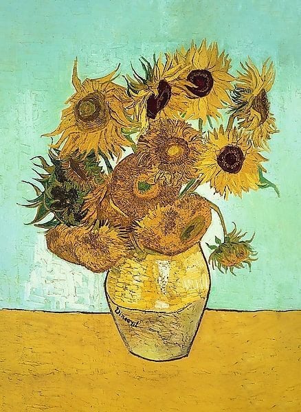 Produktbild: Holz Puzzle 200 - Sonnenblumen - Vincent van Gogh