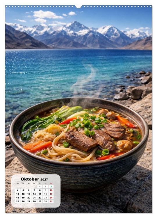 Produktbild: Indien - Eine Schlemmerreise durchs Land der Gew&uuml;rze (hochwertiger Premium Wandkalender 2027 DIN A2 hoch), Kunstdruck in Hochglanz