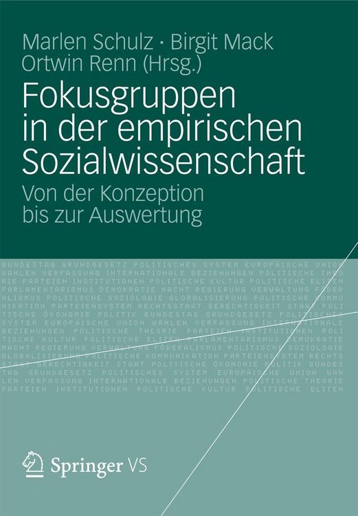 Produktbild: Fokusgruppen in der empirischen Sozialwissenschaft