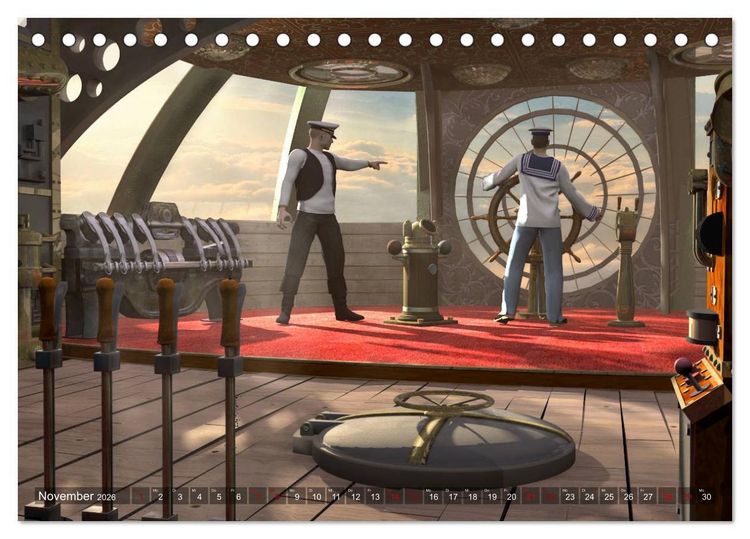 Produktbild: Steampunk Tr&auml;ume (Tischkalender 2026 DIN A5 quer), CALVENDO Monatskalender