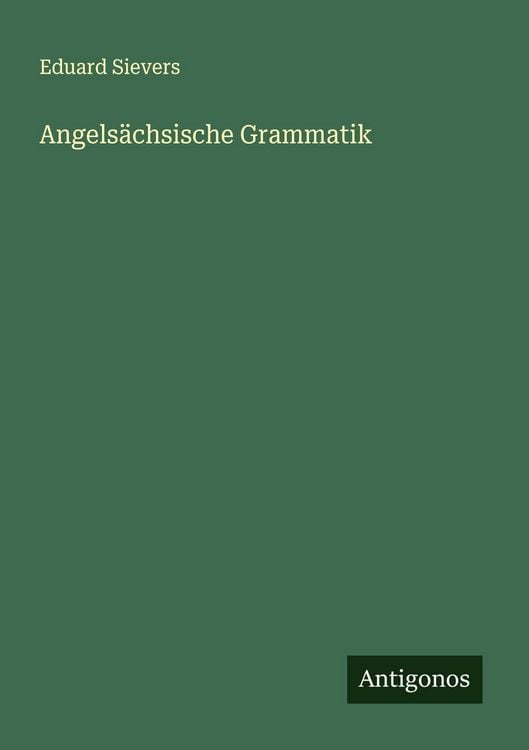 Produktbild: Angels&auml;chsische Grammatik