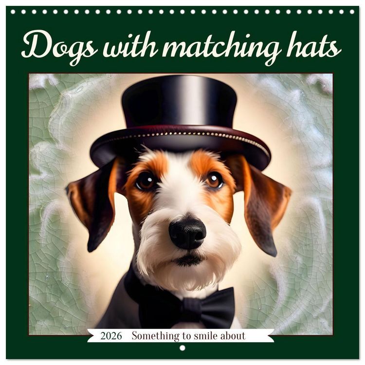 Produktbild: Kleemann, C: Dogs with matching hats (Wall Calendar 2026 12