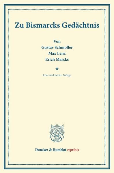 Produktbild: Zu Bismarcks Ged&auml;chtnis.
