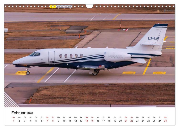 Produktbild: Die Welt der Privatjets (Wandkalender 2026 DIN A3 quer), CALVENDO Monatskalender