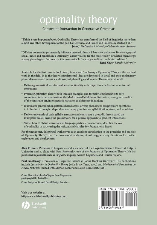 Produktbild: Optimality Theory