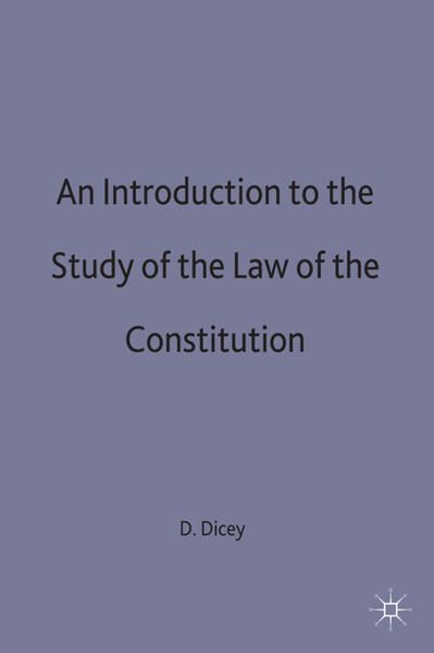 Produktbild: An Introduction to the Study of the Law of the Constitution