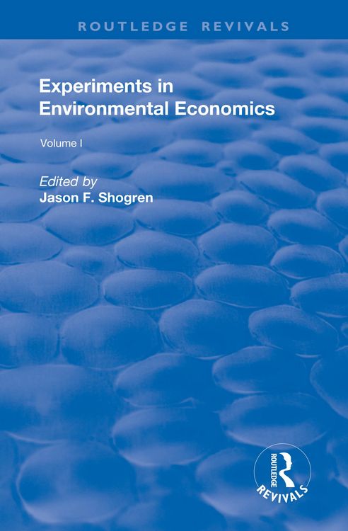Produktbild: Experiments in Environmental Economics
