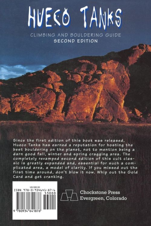 Produktbild: Hueco Tanks Climbing and Bouldering Guide