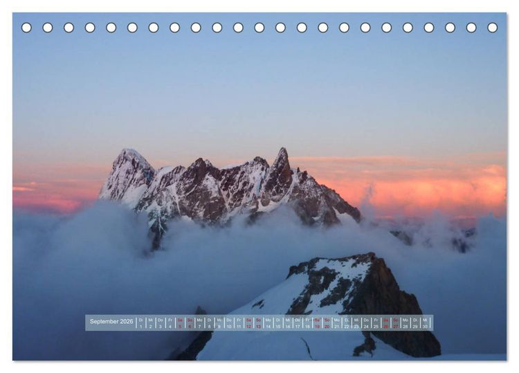 Produktbild: H&ouml;hepunkte unserer Alpen - Bergweh &reg; (Tischkalender 2026 DIN A5 quer), CALVENDO Monatskalender