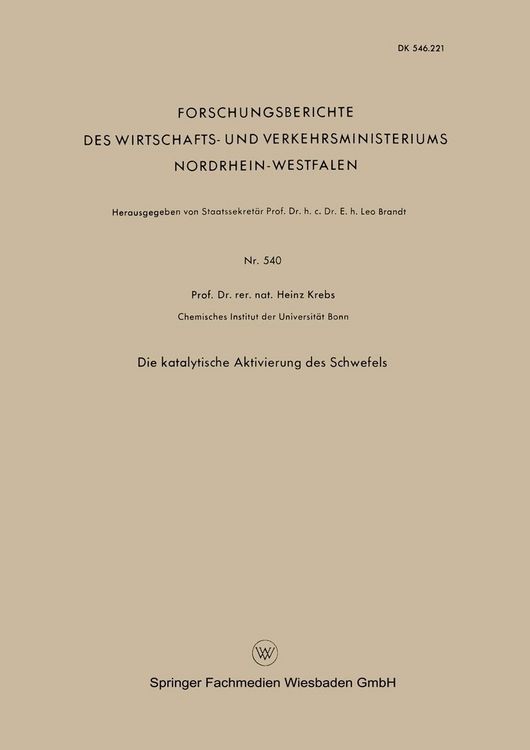 Produktbild: Die Katalytische Aktivierung des Schwefels
