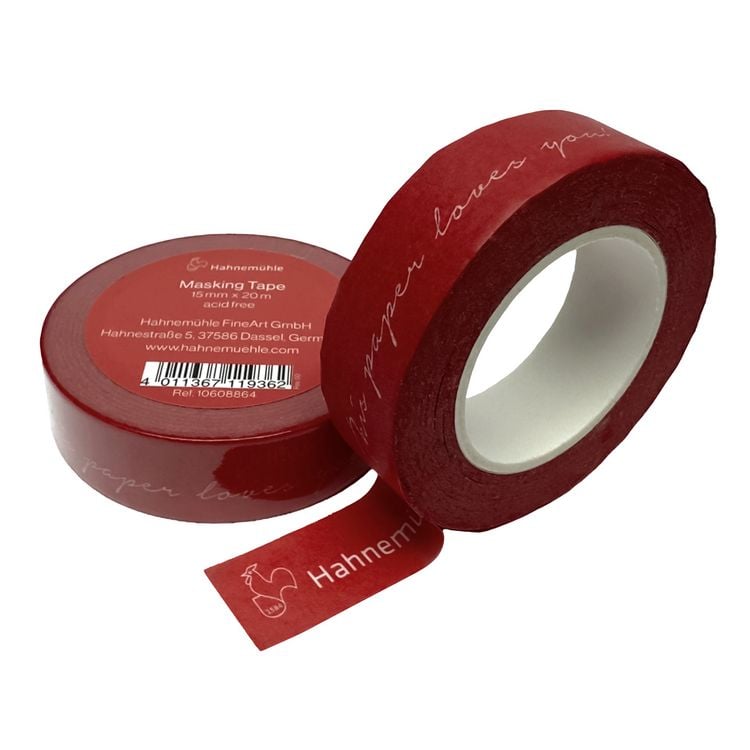 Produktbild: Hahnem&uuml;hle Zubeh&ouml;r Masking-Tape rot, 15 mm x 20m