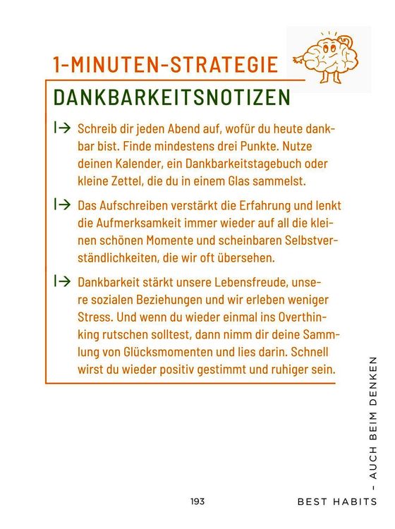 Produktbild: Die 1-Minuten-Strategie gegen Overthinking