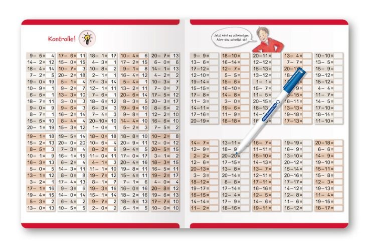 Produktbild: Ich übe alle Subtraktionsaufgaben im Zahlenraum bis 20 mit Stift