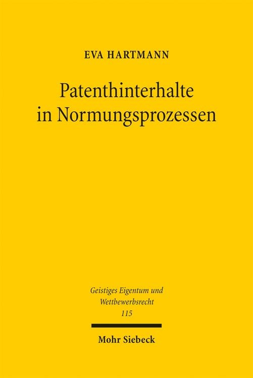 Produktbild: Patenthinterhalte in Normungsprozessen