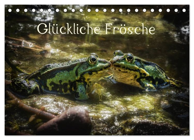 Produktbild: Gl&uuml;ckliche Fr&ouml;sche (Tischkalender 2026 DIN A5 quer), CALVENDO Monatskalender