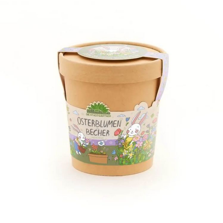 Produktbild: Anzuchtset Saatgut Osterblumen aus dem Becher