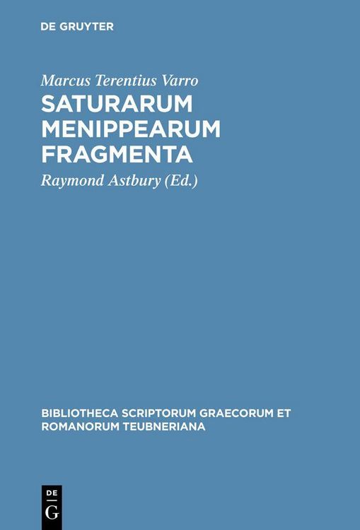 Produktbild: Saturarum Menippearum fragmenta