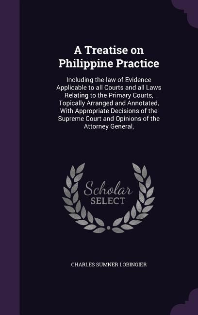 Produktbild: A Treatise on Philippine Practice