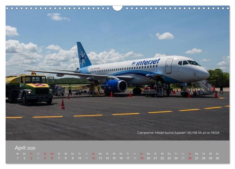 Produktbild: Flugzeuge im Auge der Kamera (Wandkalender 2026 DIN A3 quer), CALVENDO Monatskalender