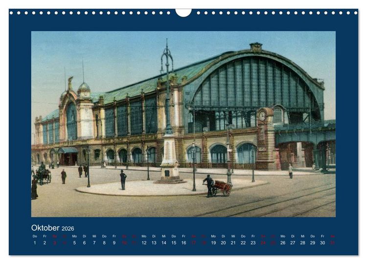 Produktbild: Lebendiges Hamburg von 1888 bis 1918 (Wandkalender 2026 DIN A3 quer), CALVENDO Monatskalender