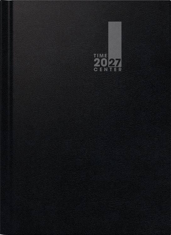 Produktbild: BRUNNEN 1072440907 Buchkalender Premium TimeCenter Mod. 724 2027 A4, Kunststoff, schwarz