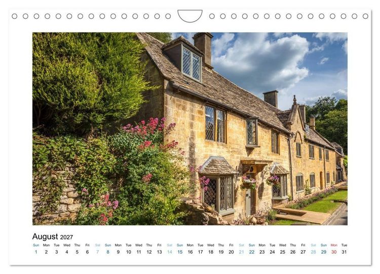 Produktbild: Cotswolds Gardens and Cottages (Wall Calendar 2027 DIN A4 landscape), CALVENDO 12 Month Wall Calendar