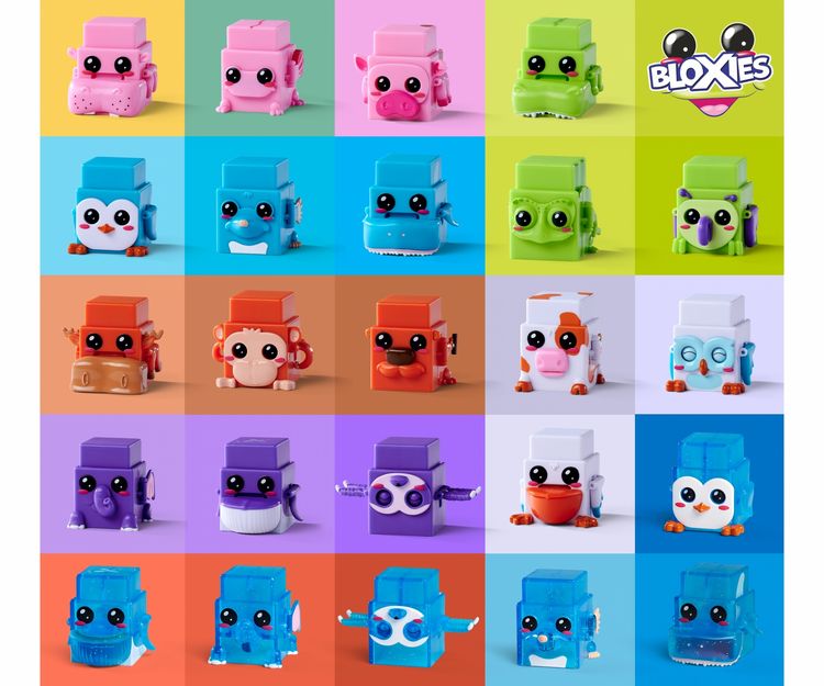 Produktbild: Bloxies Spielfiguren Serie 1, 4 Stk.