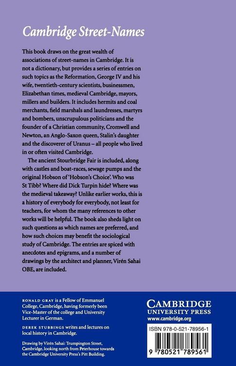 Produktbild: Cambridge Street-Names