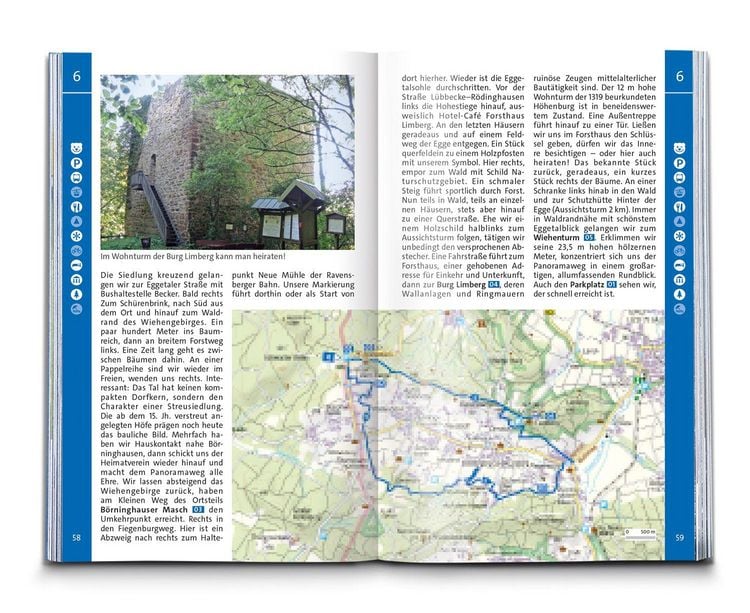 Produktbild: KOMPASS Wanderf&uuml;hrer Naturpark Teutoburger Wald mit Wiehen- und Eggegebirge, 55 Touren mit Extra-Tourenkarte