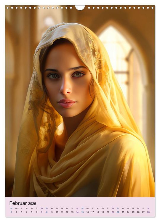 Produktbild: Arabische Prinzessinnen Fantasiebilder (Wandkalender 2026 DIN A3 hoch), CALVENDO Monatskalender