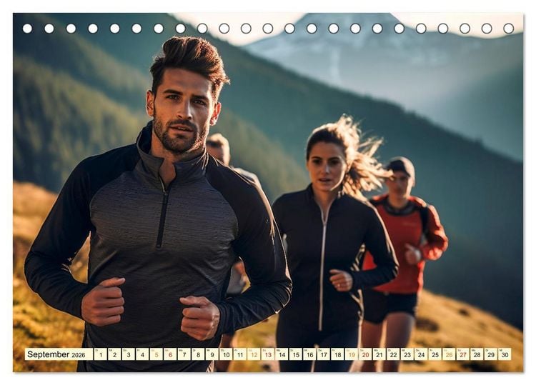 Produktbild: Joggen, gesund laufen (Tischkalender 2026 DIN A5 quer), CALVENDO Monatskalender
