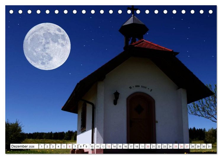 Produktbild: Tr&auml;ume im Mondlicht (Tischkalender 2026 DIN A5 quer), CALVENDO Monatskalender