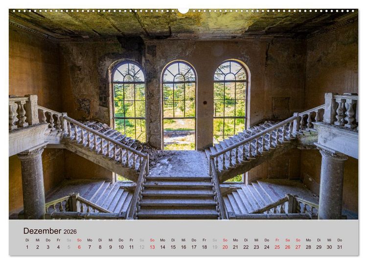 Produktbild: Lost Places - verlassen und vergessen (Wandkalender 2026 DIN A2 quer), CALVENDO Monatskalender