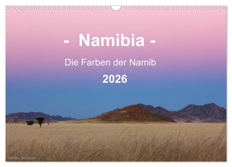 Produktbild: Namibia - Die Farben der Namib (Wandkalender 2026 DIN A3 quer), CALVENDO Monatskalender