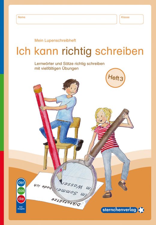 Produktbild: Mein Lupenschreibheft 3 - Ich kann richtig schreiben - Ausgabe mit Artikelkennzeichnung (DaZ)