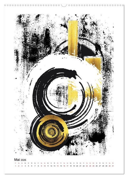 Produktbild: GRAFISCHE KUNST (hochwertiger Premium Wandkalender 2026 DIN A2 hoch), Kunstdruck in Hochglanz