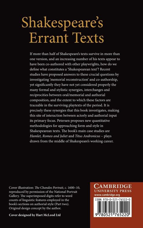 Produktbild: Shakespeare's Errant Texts