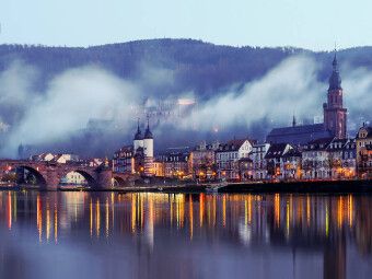 Produktbild: CALVENDO Puzzle Heidelberg - Altstadt im Nebel | 1000 Teile Lege-Gr&ouml;&szlig;e 64x48cm Foto-Puzzle f&uuml;r gl&uuml;ckliche Stunden