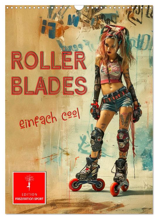 Produktbild: Rollerblades - einfach cool (Wandkalender 2026 DIN A3 hoch), CALVENDO Monatskalender