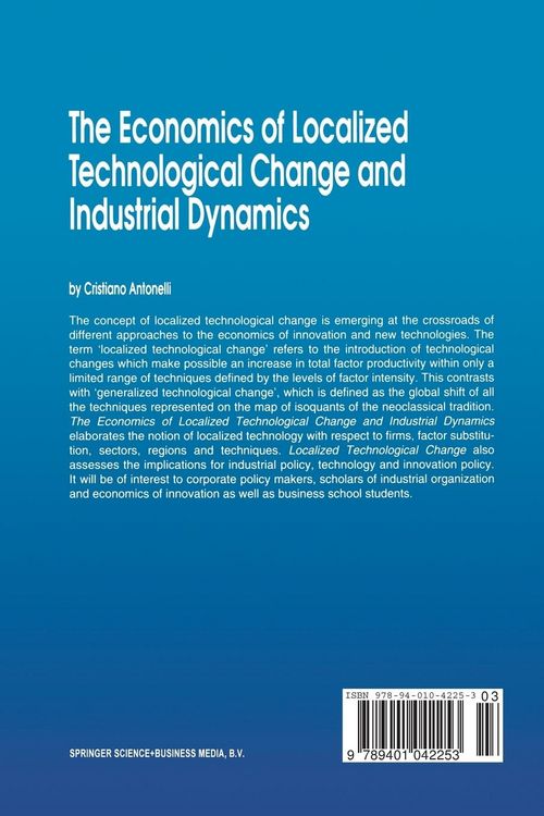 Produktbild: The Economics of Localized Technological Change and Industrial Dynamics