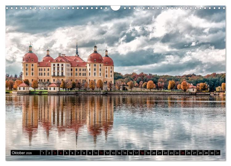 Produktbild: Sachsens Schl&ouml;sser (Wandkalender 2026 DIN A3 quer), CALVENDO Monatskalender
