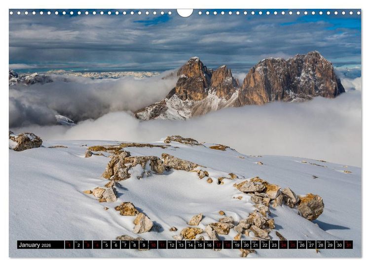 Produktbild: The Dolomites Mountains (Wall Calendar 2026 DIN A3 landscape), CALVENDO 12 Month Wall Calendar