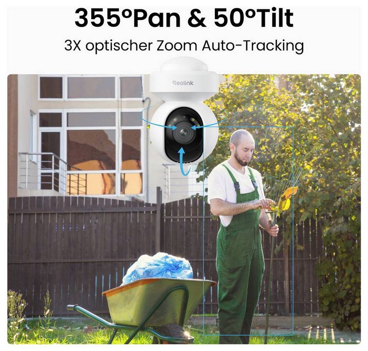 Produktbild: Reolink E Series E540 WLAN IP &Uuml;berwachungskamera 2560 x 1920 Pixel