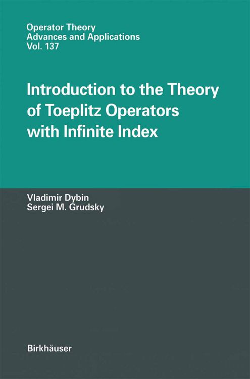 Produktbild: Introduction to the Theory of Toeplitz Operators with Infinite Index